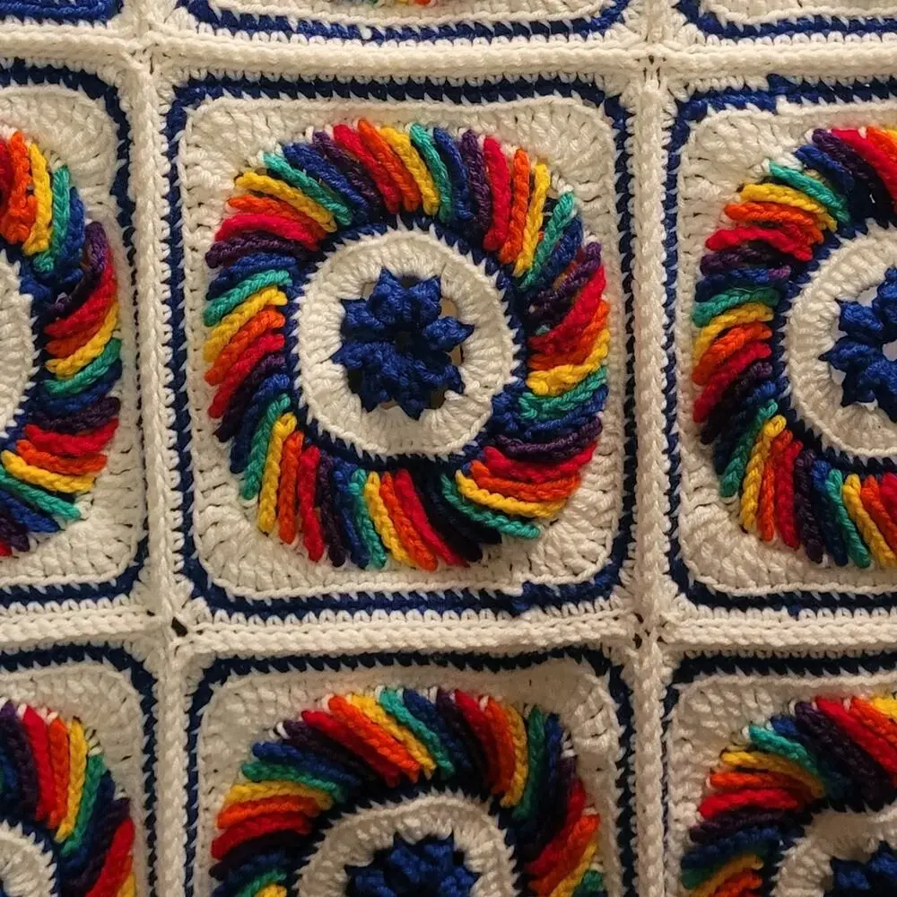 Vintage rainbow handmade